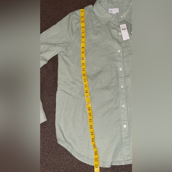 Linen/Cotton Blend Button Down Shirt - Picture 5 of 7